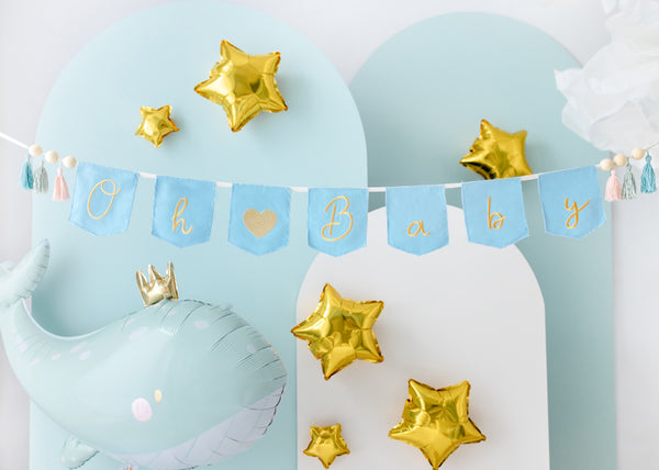 Gold Star Foil Balloons - Set of 5