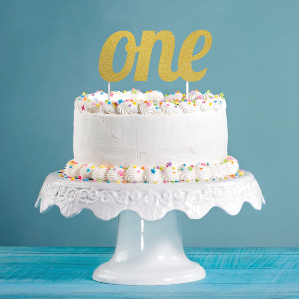 One Cake Topper