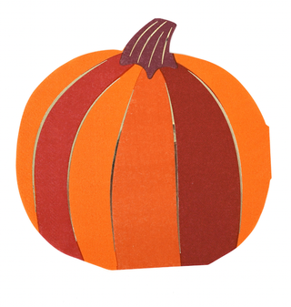 Orange Gold Pumpkin Napkins | Oh So Fancy Party