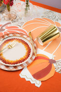 Orange Gold Pumpkin Napkins and Placemats | Oh So Fancy Party