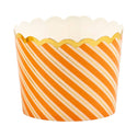 Orange Striped Baking Cups - Oh So Fancy Party