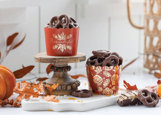 Orange and Gold Foil Bountiful Baking Cups | Oh So Fancy Party