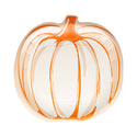 Orange and White Pumpkin Plate - Oh So Fancy Party