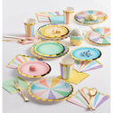 Pastel Twirl Birthday Candles - 8 Pack | Cake Candles