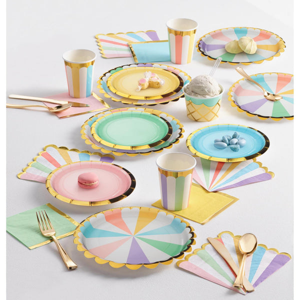 Pastel Twirl Birthday Candles - 8 Pack | Cake Candles