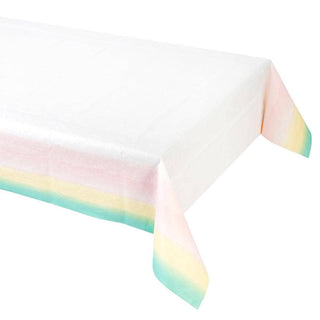 Pastel Rainbow Table Cover  for parties