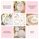 Pink Floral Baby Shower Tableware Set | Oh So Fancy Party
