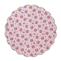 Scalloped Pink Floral Napkins
