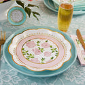 Pink Tea Time Whimsy 9 in. Premium Paper Plates | Oh So Fancy Party