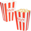 Red and White Striped Popcorn Box