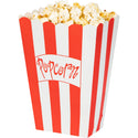Red and White Striped Popcorn Box
