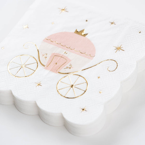Princess Carriage Napkins | Oh So Fancy Party