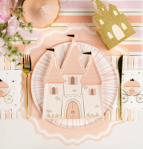Princess Castle Birthday Party Plates | Oh So Fancy Party