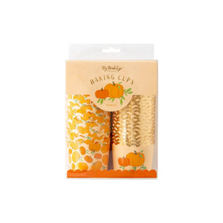 Gold Foil Farm Pumpkins Baking and Treat Cups
