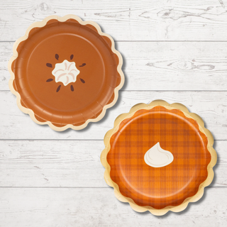 Thanksgiving Pie Dessert Paper Plates - 2 Styles