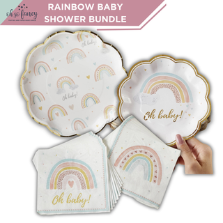 Boho Rainbow Baby Shower Bundle