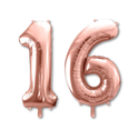 Rose Gold 16 Balloons