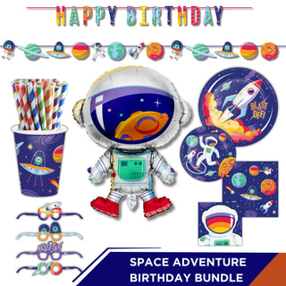 Space Adventure 86 Piece Birthday Bundle