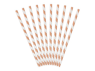 Paper Straws, Light Rose Gold