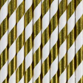 Paper Straws Gold
