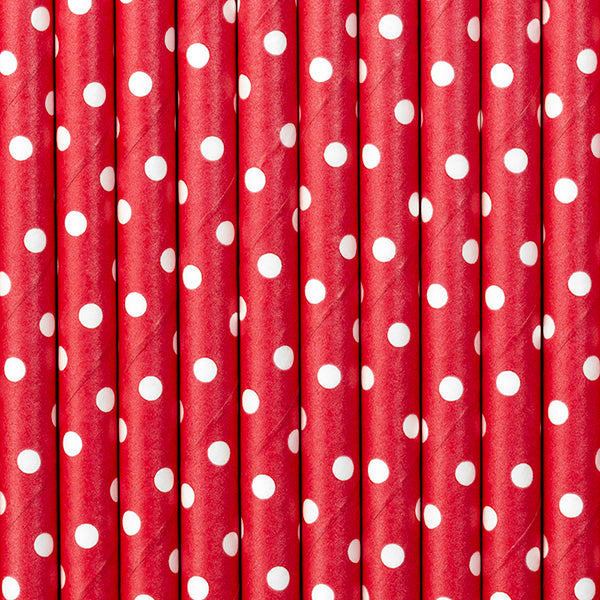 Paper Straws Red