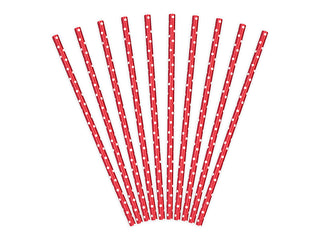 Paper Straws Red