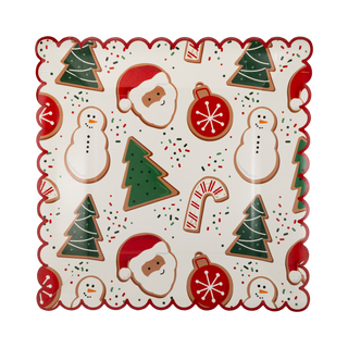 Santa Cookies Plates | Oh So Fancy Party