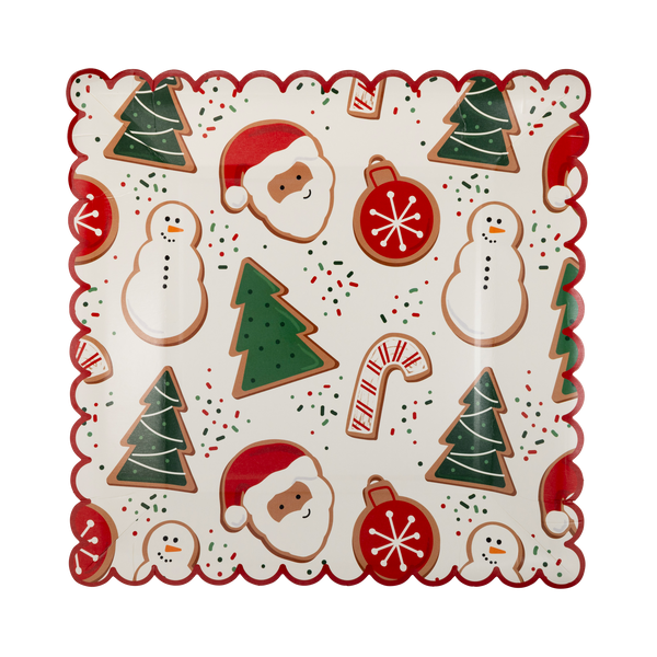 Santa Cookies Plates | Oh So Fancy Party