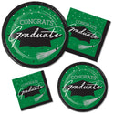 Congrats Graduate Green 108 Piece Tableware Bundle