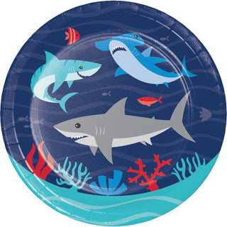 Shark Birthday Party Dessert Plates