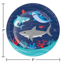 Shark Birthday Party Dessert Plates
