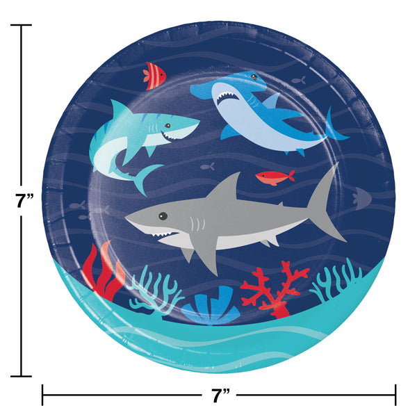 Shark Birthday Party Dessert Plates