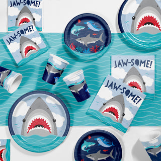 Shark Birthday Party JAWSOME Napkins