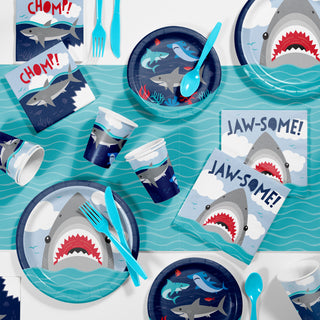 Shark Birthday Party 78 Piece Bundle
