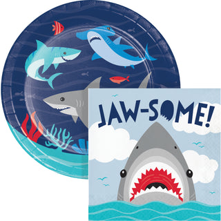Shark Birthday Party Dessert Plates