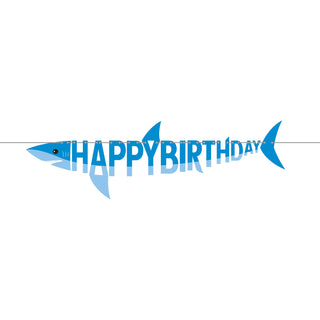 Shark Happy Birthday Banner
