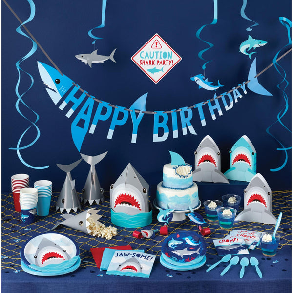 Shark Birthday Party 81 Piece Bundle