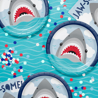 Shark Birthday Party Plates