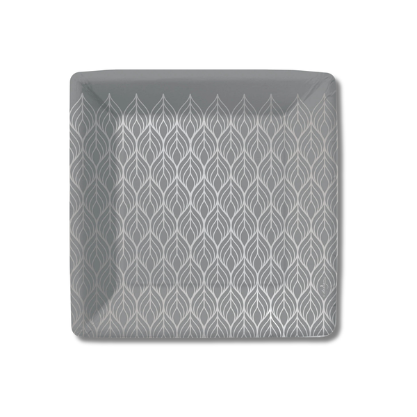 Silver Foil Deco Plates