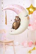 Sleeping Teddy Bear Foil Balloon