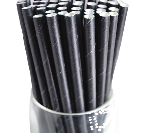 Striped Paper Party Straws