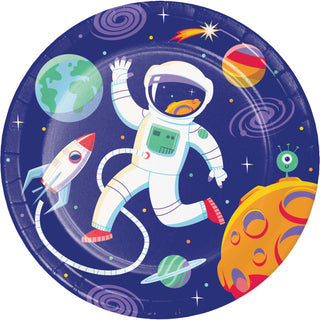 Space Explorer Party Dessert Plate