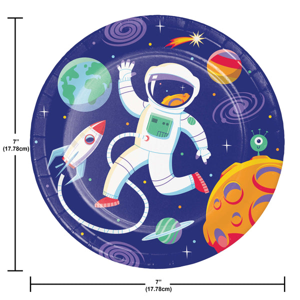 Space Explorer Party Dessert Plate