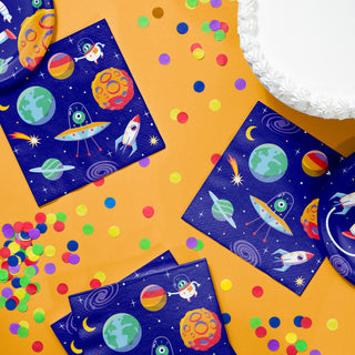 Space Adventure Birthday Lunch Napkins