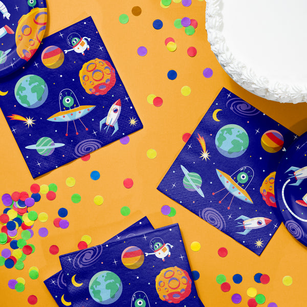Space Adventure Birthday Lunch Napkins