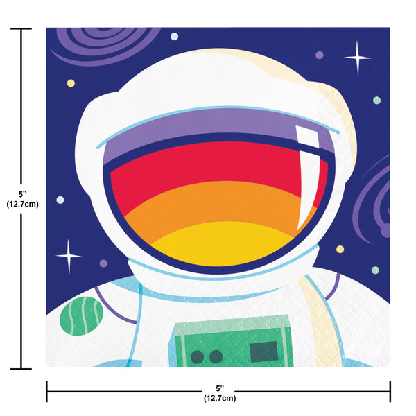 Space Birthday Party Astronaut Napkins