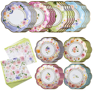Tea Time Party 78 Piece Party Tableware Set (16 Guests) | Oh So Fancy Party