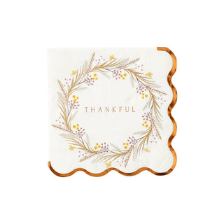 Thankful Cocktail Napkins | Oh So Fancy Party