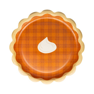 Thanksgiving Pie Dessert Paper Plate | Oh So Fancy Party
