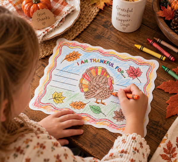 Thankful Coloring Placemat